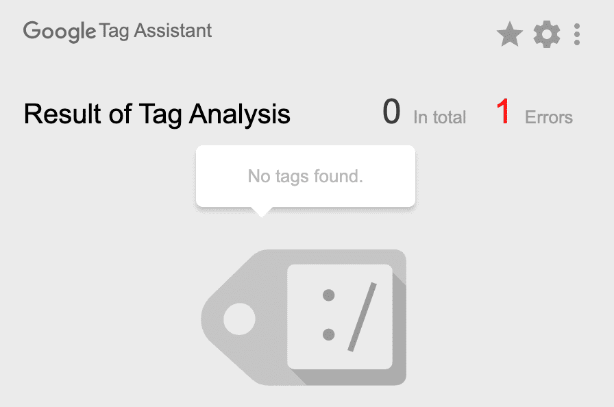 google tag assistantがおかしい